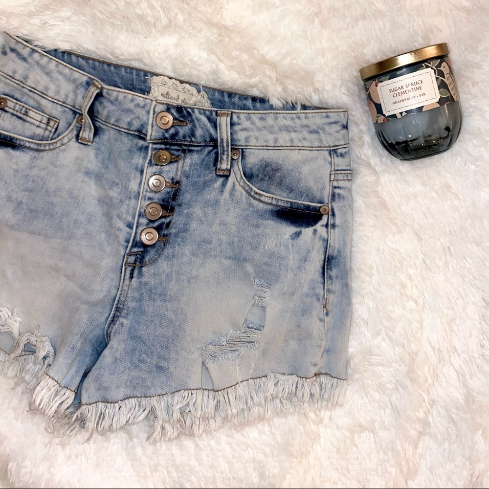 A L T A R ‘ D S T A T E || Frayed Hem Jean Shorts… - image 2